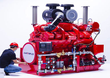 DeMaas Brand Fire Pump Diesel Engine For Firefighting , Pumping Set Diesel Engine