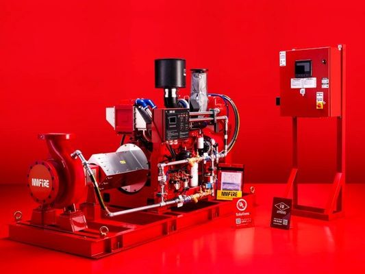38KW UL terdaftar Mesin Diesel Didorong Pompa Air Api Pompa End Suction