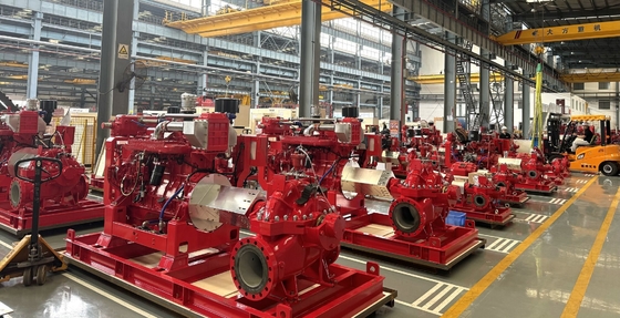 Perlindungan kebakaran Mesin Diesel Pompa Kebakaran untuk Kinerja dan Standar 4500GPM UL NFPA20