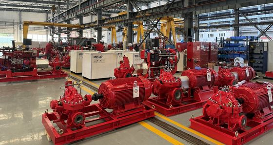 Pompa Pemadam Kebakaran Split Case Bertenaga Motor Listrik untuk Penekanan Kebakaran yang Efektif SCF250-200-600 3500 GPM