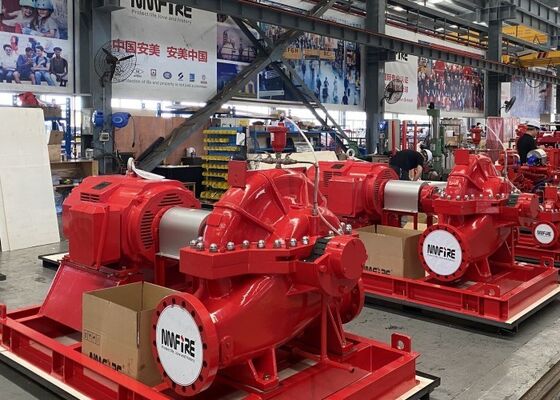 750 GPM @ 155 PSI UL/FM Split Case Fire Pump Didorong oleh Motor Listrik