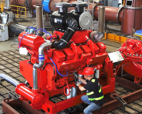 Mesin Pompa Api Diesel Pendingin Air Dengan 1900-3000 rpm Kecepatan pada 305 HP
