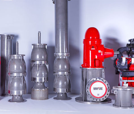 UL Terdaftar Vertical Turbine Fire Pump Package Diesel Didorong 3000GPM 139PSI Petrokimia Kimia