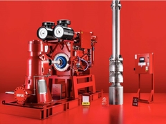 Centrifugal Motor Drive Vertikal Turbine Fire Pump Ductile Cast Iron Casing