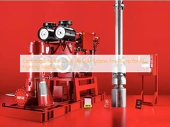Centrifugal Motor Drive Vertical Turbine Fire Pump untuk aplikasi pemadam kebakaran